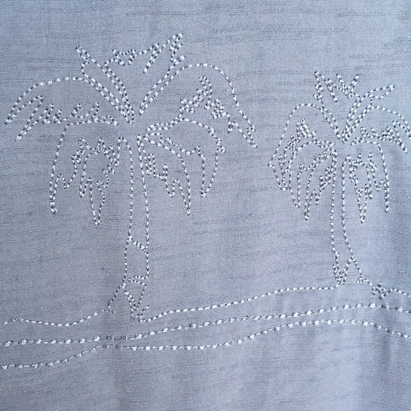 Honalua Blue Button Down Hawaii Shirt - Picture 4 of 5